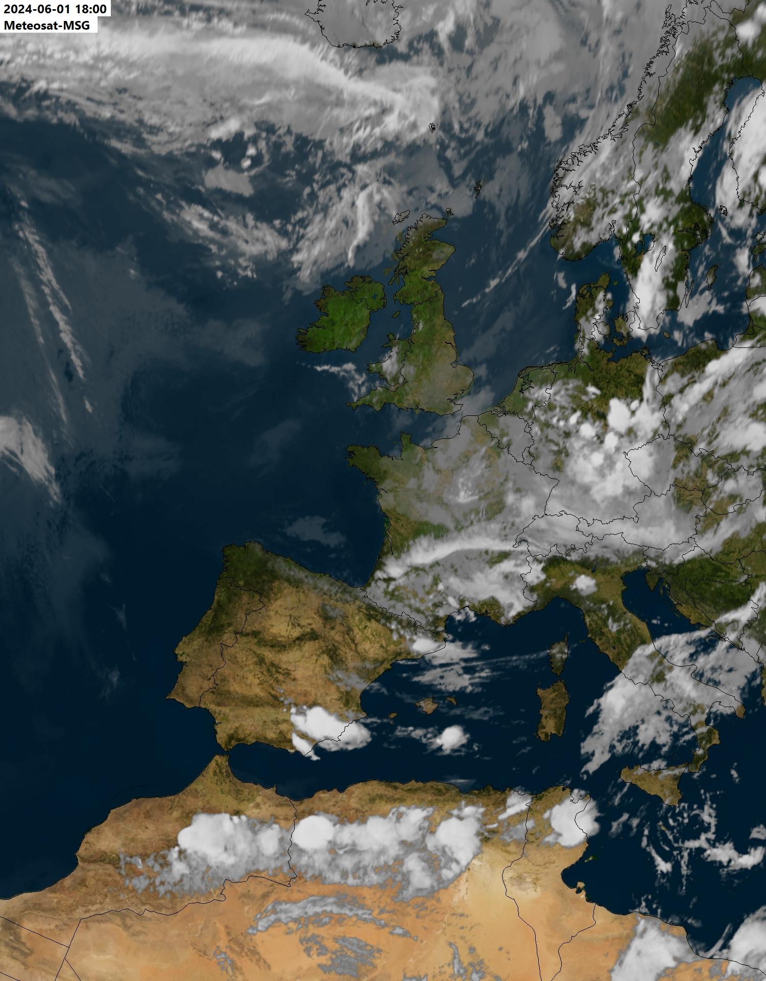 The European Meteosat 8 image for 09 May 2024